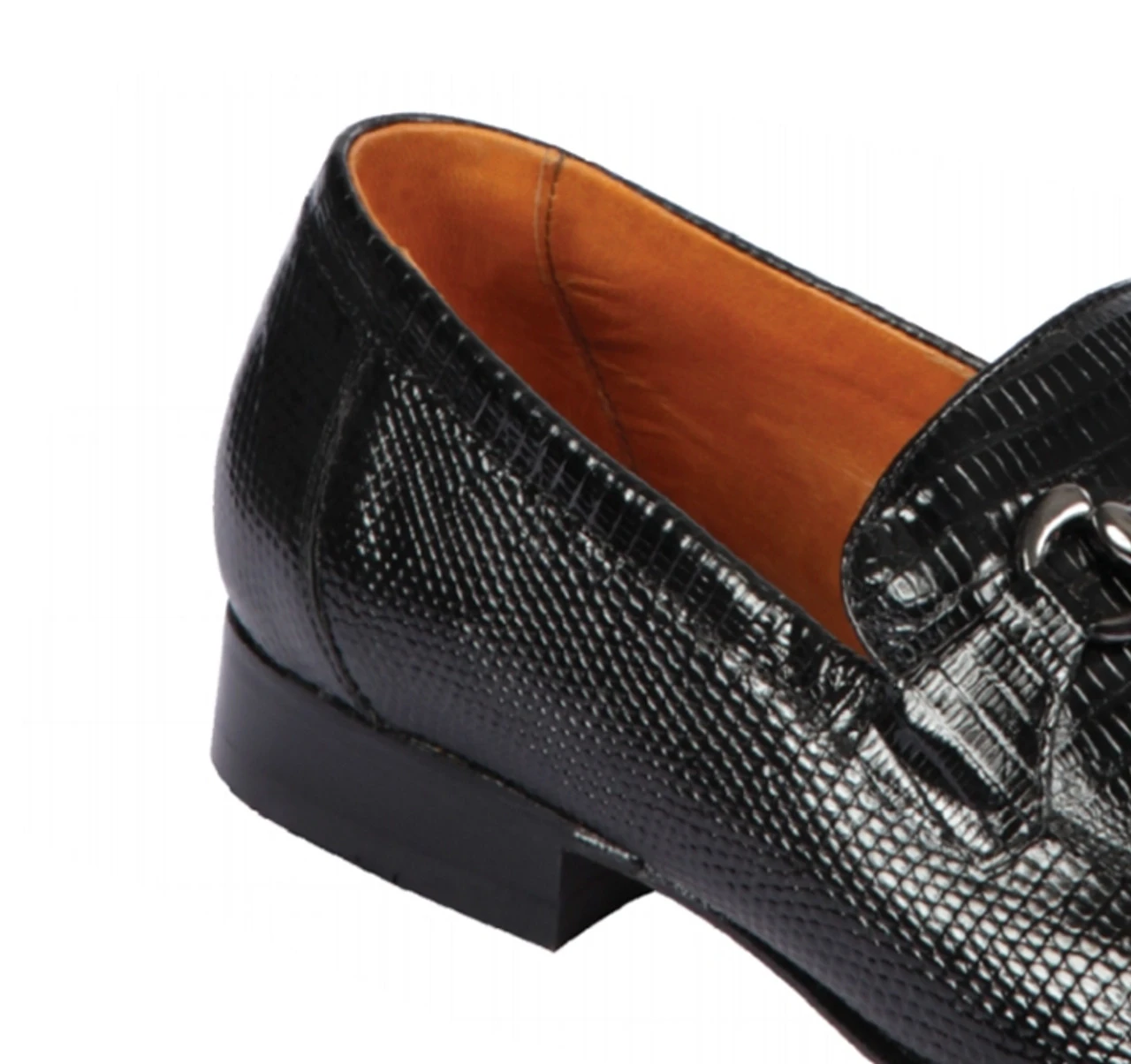 Lombardy - Genuine Teju Lizard Horsebit Dress Loafer - Black 6 Lombardy - Genuine Teju Lizard Horsebit Dress Loafer - Black - Image 4