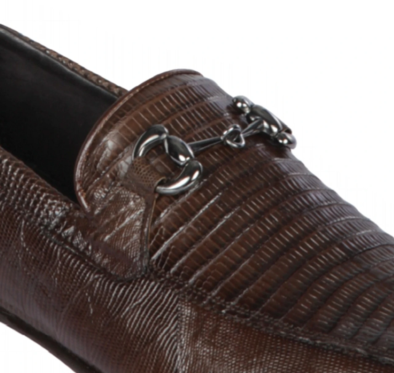 Lombardy - Genuine Teju Lizard Horsebit Dress Loafer - Brown 4 Lombardy - Genuine Teju Lizard Horsebit Dress Loafer - Brown - Image 2