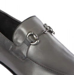 Lombardy - Genuine Calf Leather Horsebit Dress Loafer - Grey -Fashion Formal Wear Store LMB ZLD018038 2 94379.1598040962