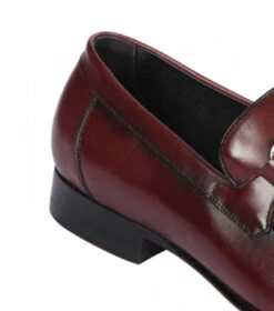 Lombardy - Genuine Calf Leather Horsebit Dress Loafer - Burgundy -Fashion Formal Wear Store LMB ZLD018043 4 36554.1598058036