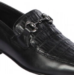 Lombardy - Genuine Caiman Belly Horsebit Dress Loafer - Black 8 Lombardy - Genuine Caiman Belly Horsebit Dress Loafer - Black -Fashion Formal Wear Store LMB ZLD018205 2 81717.1598057088