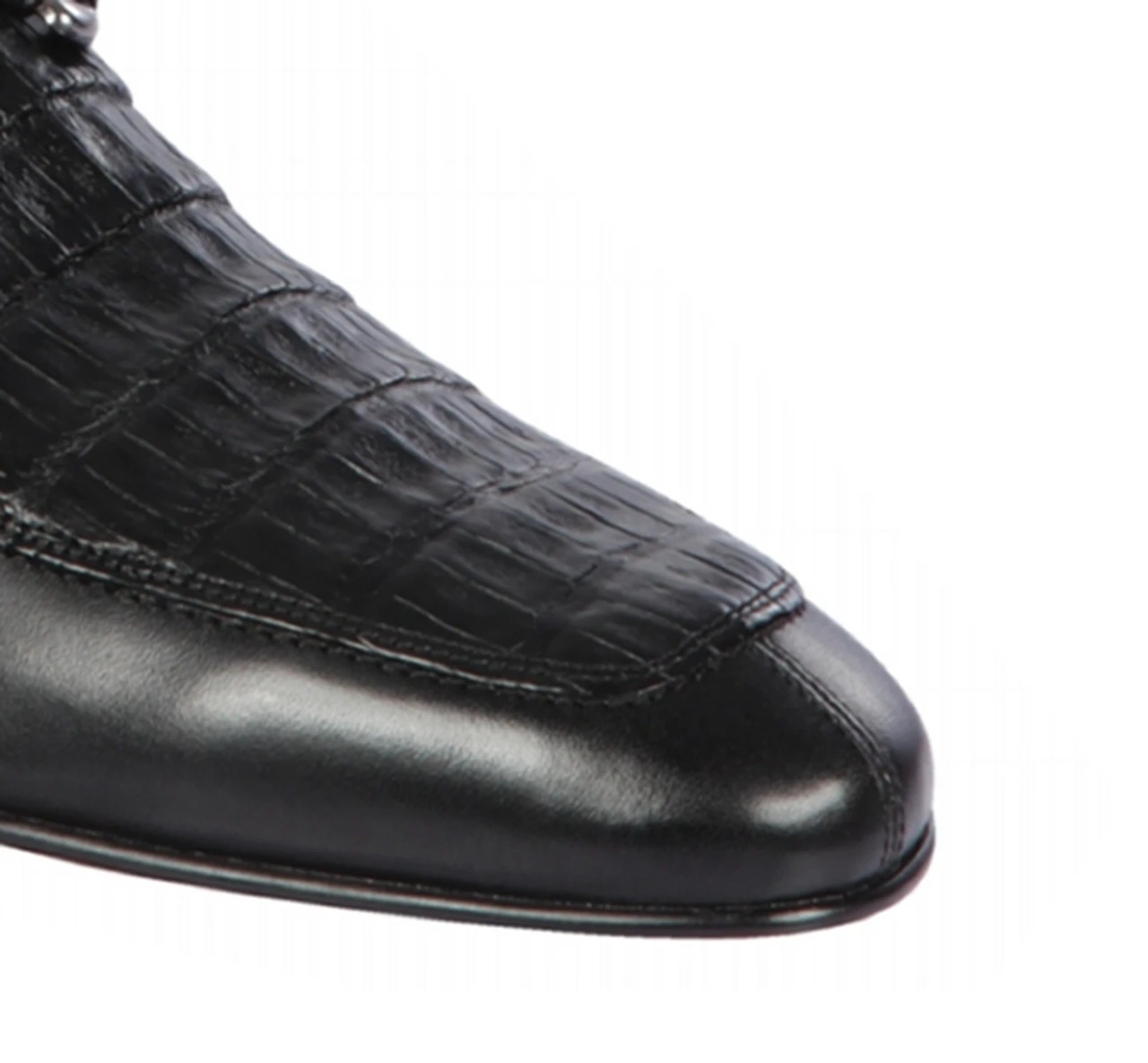 Lombardy - Genuine Caiman Belly Horsebit Dress Loafer - Black 4 Lombardy - Genuine Caiman Belly Horsebit Dress Loafer - Black - Image 2