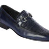 Lombardy - Genuine Caiman Belly Horsebit Dress Loafer - Navy -Fashion Formal Wear Store LMB ZLD018210 29802.1598057081