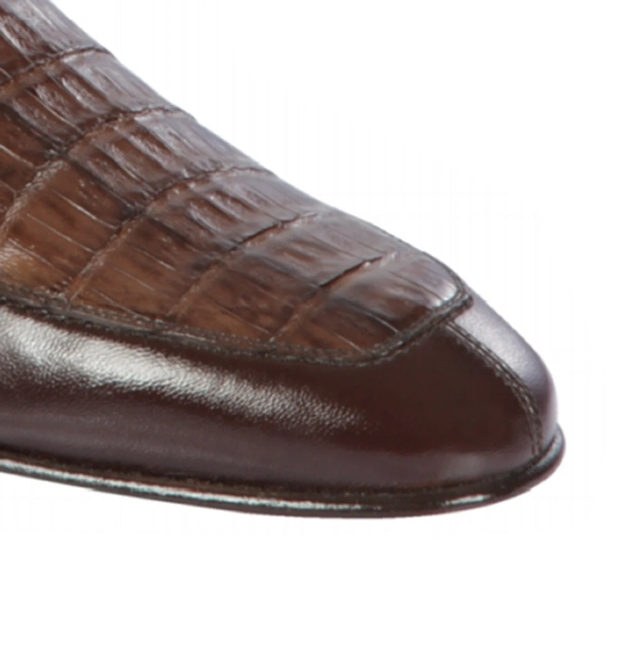 Lombardy - Genuine Caiman Belly Horsebit Dress Loafer - Brown 6 Lombardy - Genuine Caiman Belly Horsebit Dress Loafer - Brown - Image 4