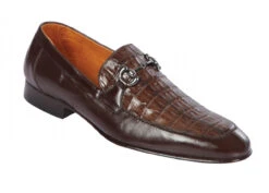 Lombardy - Genuine Caiman Belly Horsebit Dress Loafer - Brown