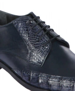 Lombardy - Genuine Caiman Belly Wingtip Dress Shoe -Navy -Fashion Formal Wear Store LMB ZLM018210 2 01970.1598057880