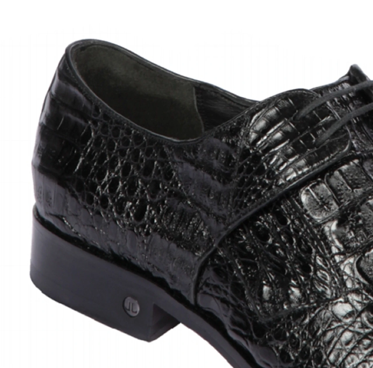 Lombardy - Genuine Caiman Croc Hornback Dress Shoe - Black 5 Lombardy - Genuine Caiman Croc Hornback Dress Shoe - Black - Image 3