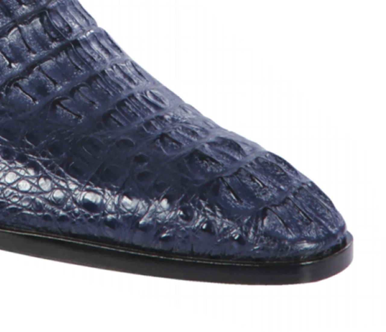 Lombardy - Genuine Caiman Croc Hornback Dress Shoe -Navy 5 Lombardy - Genuine Caiman Croc Hornback Dress Shoe -Navy - Image 3