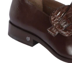 Lombardy - Genuine Caiman Belly Dress Loafer With Side Loop- Brown 9 Lombardy - Genuine Caiman Belly Dress Loafer With Side Loop- Brown -Fashion Formal Wear Store LMB ZLM038207 3 39655.1597989371