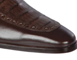 Lombardy - Genuine Caiman Belly Dress Loafer With Side Loop- Brown 8 Lombardy - Genuine Caiman Belly Dress Loafer With Side Loop- Brown -Fashion Formal Wear Store LMB ZLM038207 4 00288.1597989371