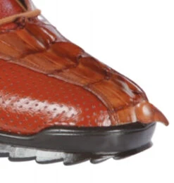 Los Altos Genuine Caiman Croc Tail Cognac Sneaker -Fashion Formal Wear Store LSA ZC090103 5 25516.1598331944