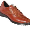 Los Altos Genuine Caiman Croc Tail Cognac Sneaker 1 Los Altos Genuine Caiman Croc Tail Cognac Sneaker -Fashion Formal Wear Store LSA ZC090103 72536.1598331943