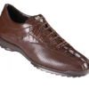 Los Altos Genuine Caiman Croc Tail Brown Sneaker -Fashion Formal Wear Store LSA ZC090107 14758.1598295089