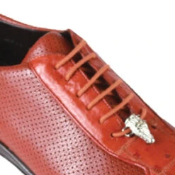 Los Altos Genuine Ostrich Quill Patch Design Cognac Sneaker -Fashion Formal Wear Store LSA ZC091503 2 59011.1598552052