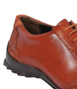 Los Altos Genuine Ostrich Leg Patch Design Cognac Sneaker -Fashion Formal Wear Store LSA ZC091903 4 06563.1598208769