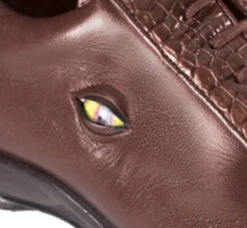 Los Altos Genuine Caiman Croc Patch Design Brown Sneaker -Fashion Formal Wear Store LSA ZC092907 5 62519.1598546793