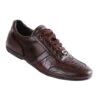 Los Altos Genuine Ostrich Leg & Leather Brown Sneaker -Fashion Formal Wear Store LSA ZC100507 80992.1610566190