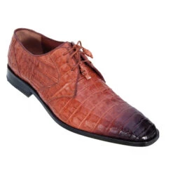 Los Altos Genuine Caiman Belly Dress Shoe With Faded Coloring