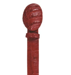 Los Altos Genuine Caiman Croc Hornback Western Fashion Belt - Red