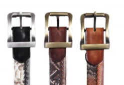 Los Altos Genuine Python Skin & Braided Leather Belt -Fashion Formal Wear Store LSAL C2357 4 37667.1609951952