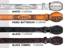 Los Altos Genuine Ostrich Quill Western Fashion Belt -Fashion Formal Wear Store LSAL WSB C11F03 colors2 58827.1610221587