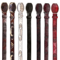 Los Altos Genuine Ostrich Leg Western Fashion Belt