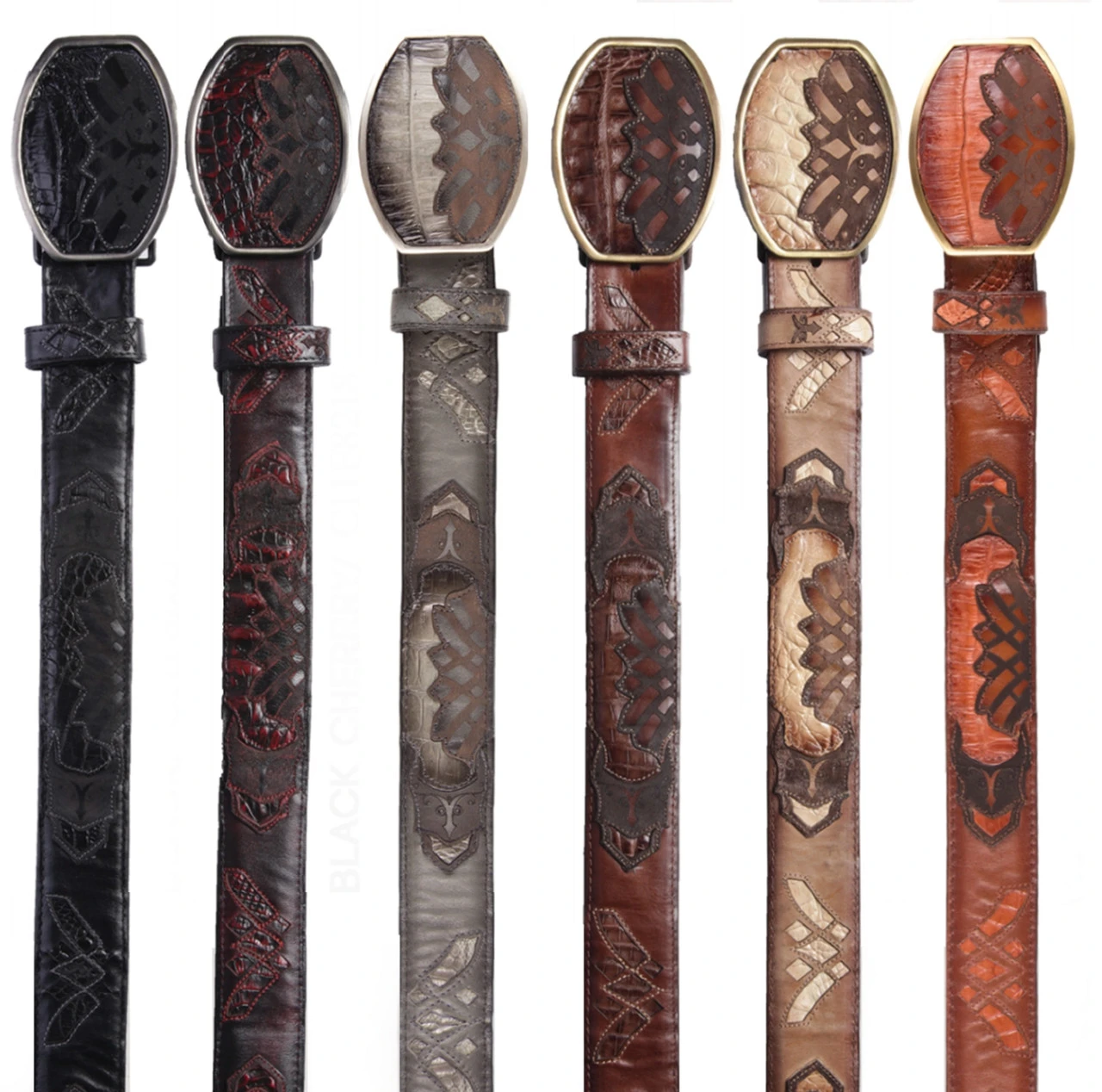 Los Altos Genuine Caiman Belly Western Fashion Belt