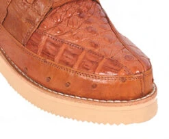 Los Altos Genuine Caiman & Ostrich Quill Casual Ankle Boot - Cognac 7 Los Altos Genuine Caiman & Ostrich Quill Casual Ankle Boot - Cognac -Fashion Formal Wear Store LSAL ZA050203 2 49682.1612127127