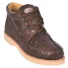 Los Altos Genuine Caiman & Ostrich Quill Casual Ankle Boot - Brown -Fashion Formal Wear Store LSAL ZA050207 05133.1612125837