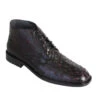 Los Altos Genuine Ostrich Quill Ankle Boot - Black Cherry -Fashion Formal Wear Store LSAL ZA20603LTH 18 39096.1610747374