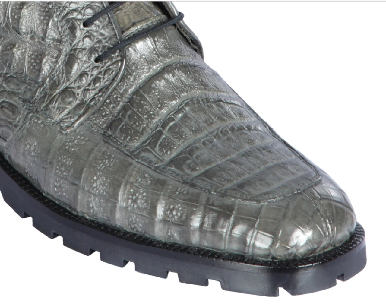 Los Altos Genuine Grey Caiman Belly Ankle Boot 6 Los Altos Genuine Grey Caiman Belly Ankle Boot - Image 4