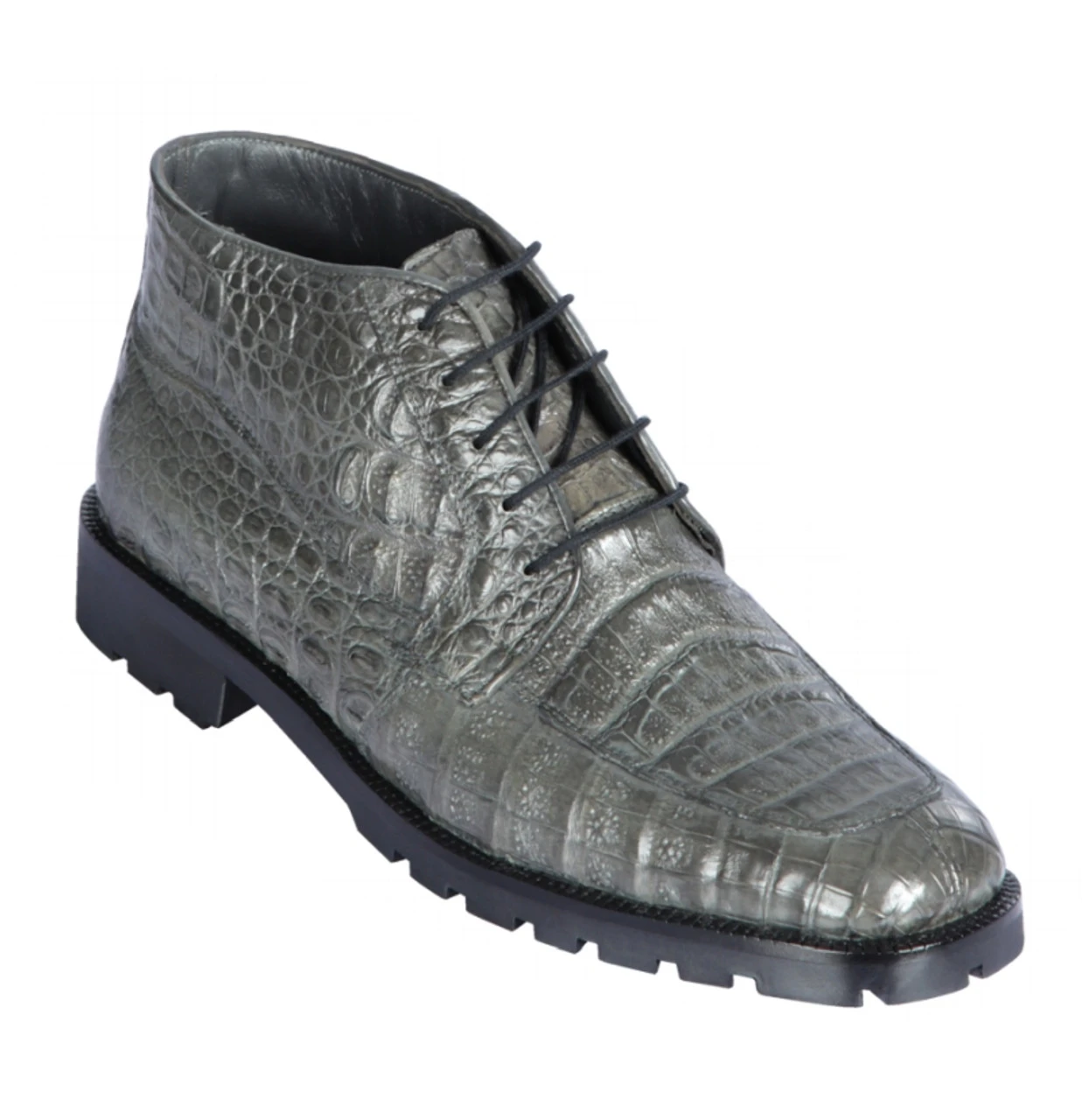 Los Altos Genuine Grey Caiman Belly Ankle Boot 3 Los Altos Genuine Grey Caiman Belly Ankle Boot
