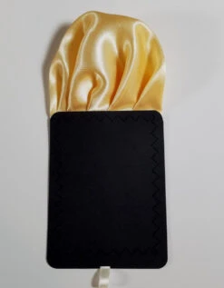 Light Gold Satin Pre-Folded Pocket Square Insert -Fashion Formal Wear Store Light gold 2 76721.1683137388