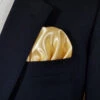 Light Gold Satin Pre-Folded Pocket Square Insert 1 Light Gold Satin Pre-Folded Pocket Square Insert -Fashion Formal Wear Store Light gold a 16881.1683137371