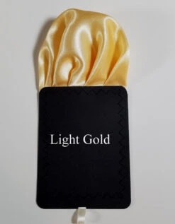 Light Gold Satin Pre-Folded Pocket Square Insert -Fashion Formal Wear Store Light gold ebay 74119.1683137388