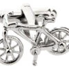Silver Bicycle Cufflinks (V-CF-51622-S) -Fashion Formal Wear Store M52988 4 96387.1580216979
