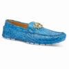 Mauri Genuine Alligator Blue Driver Loafer Shoe -Fashion Formal Wear Store MRI SH 3404 1 BL 35444.1668363392