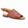 Mauri Genuine Alligator With Logo Brown Sandal -Fashion Formal Wear Store MRI SH 5129 BR 77383.1668370292