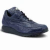 Mauri Genuine 100% Alligator Italian Sneaker - Dark Blue -Fashion Formal Wear Store MRI SN 8900 2 BL 42798.1668118036