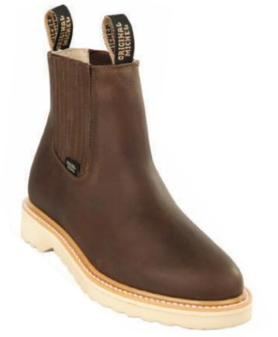 Original Michel Boot Co. Grasso Finish Leather Comfort Tread Sole Ankle Boot 4 Original Michel Boot Co. Grasso Finish Leather Comfort Tread Sole Ankle Boot - Image 2