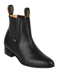 Original Michel Boot Co. Deer Leather Charro Ankle Boot - Leather Sole