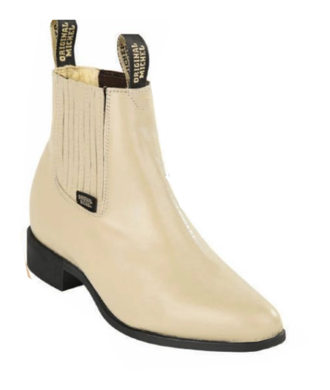 Original Michel Boot Co. Nappa Leather Charro Ankle Boot - Rubber Sole 5 Original Michel Boot Co. Nappa Leather Charro Ankle Boot - Rubber Sole - Image 3