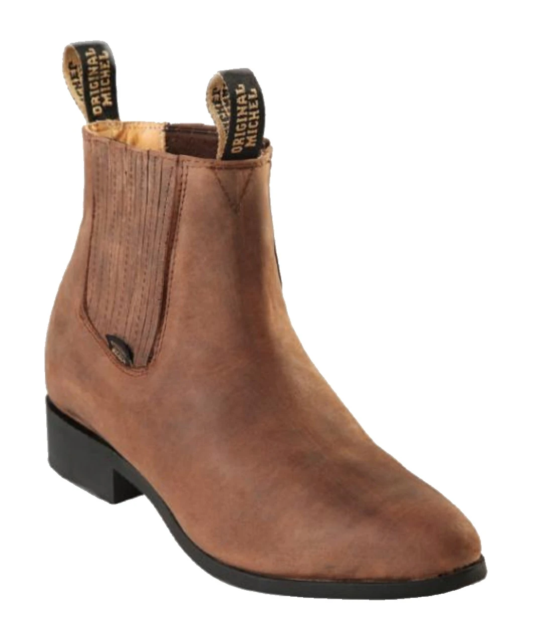 Original Michel Boot Co. Suede Charro Ankle Boot - Rubber Sole 6 Original Michel Boot Co. Suede Charro Ankle Boot - Rubber Sole - Image 4