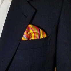 Antonio Ricci 2-in-1 Pouf Round Pocket Square - Orange Swirl -Fashion Formal Wear Store Orange Swirl 5 07316.1651698919