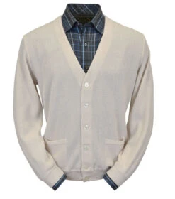 Peru Unlimited Baby Alpaca And Wool Cardigan Sweater - Natural