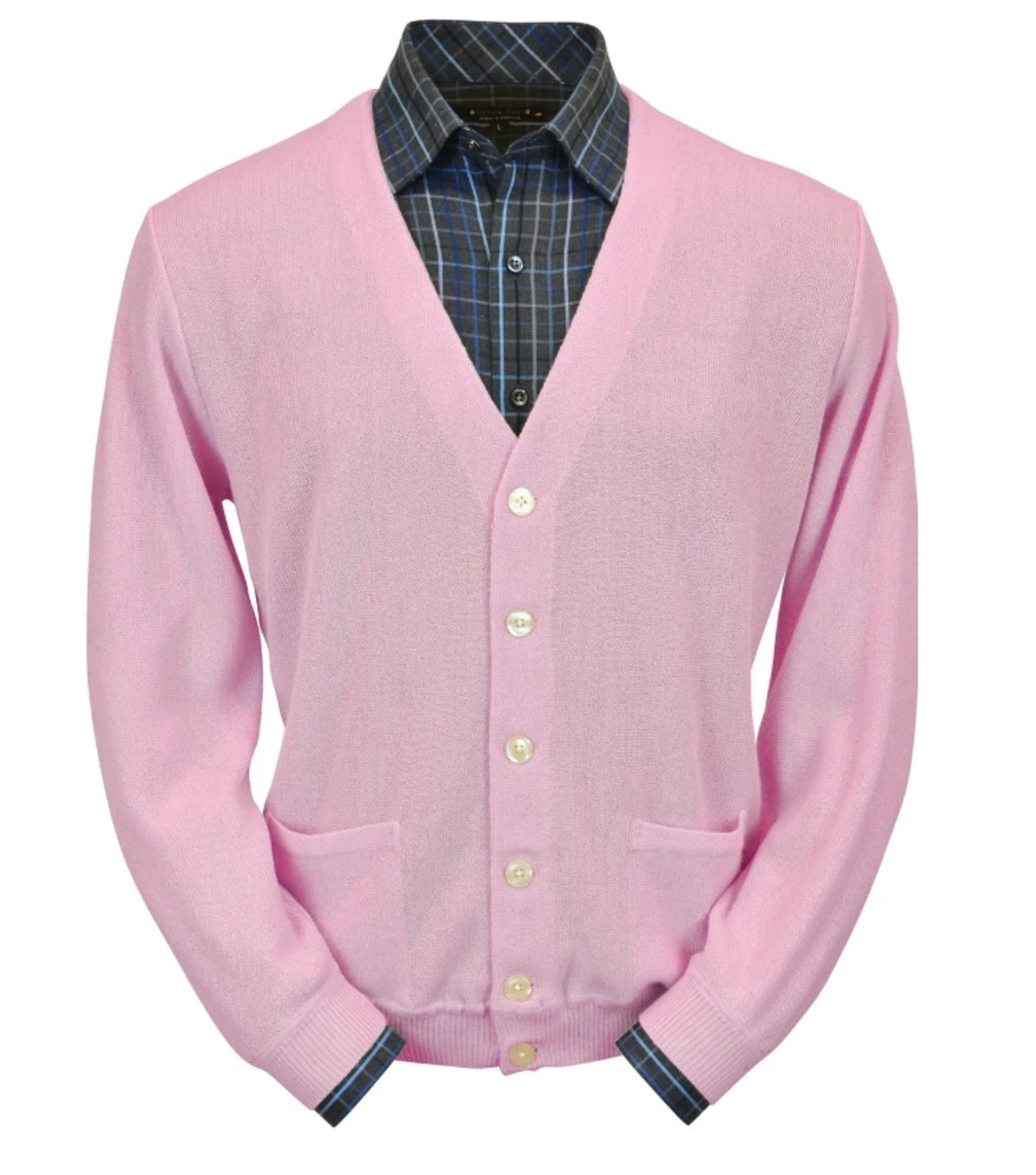 Peru Unlimited Baby Alpaca And Wool Cardigan Sweater - Pink 3 Peru Unlimited Baby Alpaca And Wool Cardigan Sweater - Pink