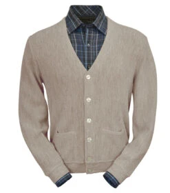 Peru Unlimited Baby Alpaca And Wool Cardigan Sweater - Sand