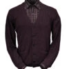Peru Unlimited Baby Alpaca And Wool Cardigan Sweater - Wine -Fashion Formal Wear Store PRU BACL102 WN 37536.1546982506