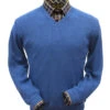 Peru Unlimited Baby Alpaca And Wool V-Neck Sweater - Royal Blue -Fashion Formal Wear Store PRU BAVL 104 RYBL 23952.1546379958