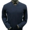 Peru Unlimited Baby Alpaca And Wool V-Neck Sweater - Midnight Heather -Fashion Formal Wear Store PRU BAVL 104 mbl 65062.1546378980
